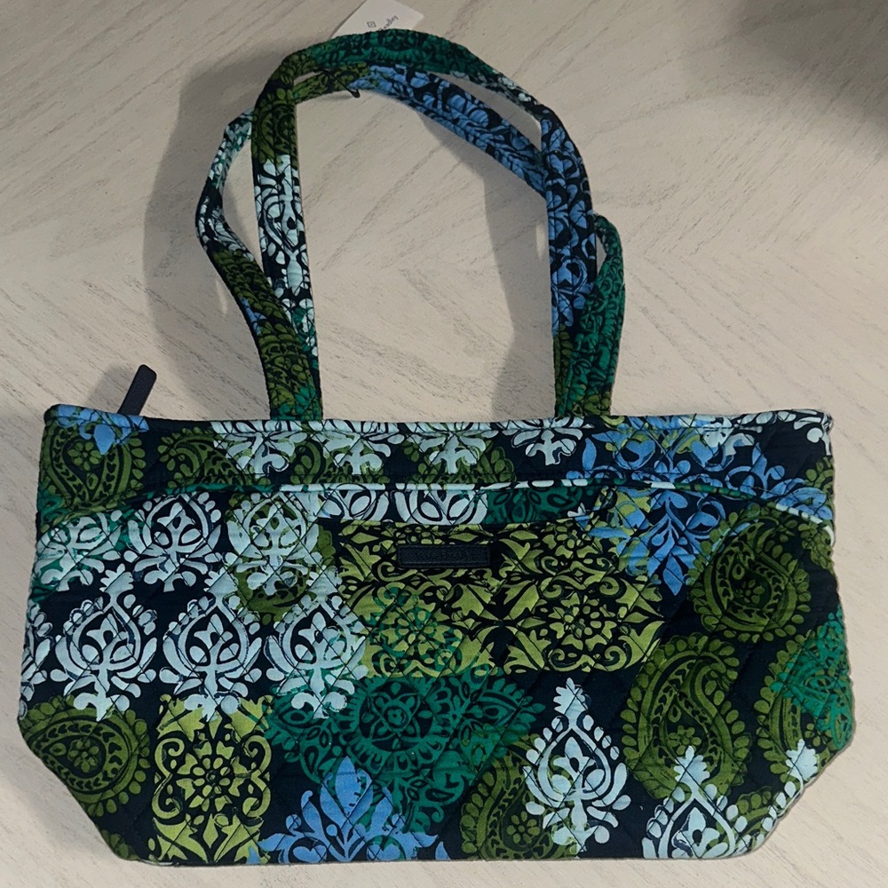 VERA BRADLEY MANDY ZIP TOTE PURSE CARIBBEAN SEA